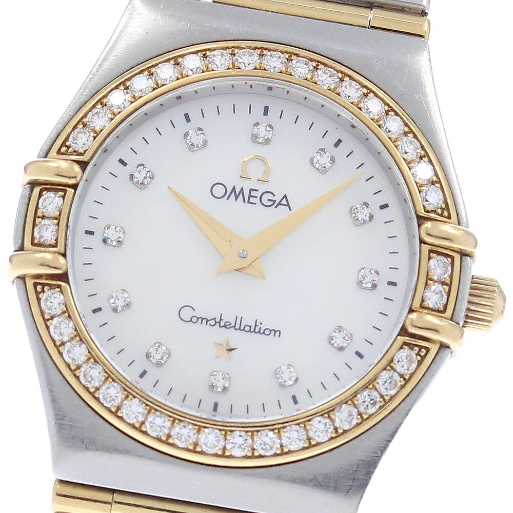 樂天商城 - オメガ OMEGA 1277.75 コンステレーション 12P ダイヤベゼル クォーツ レディース 保証書付き_951813【中古】