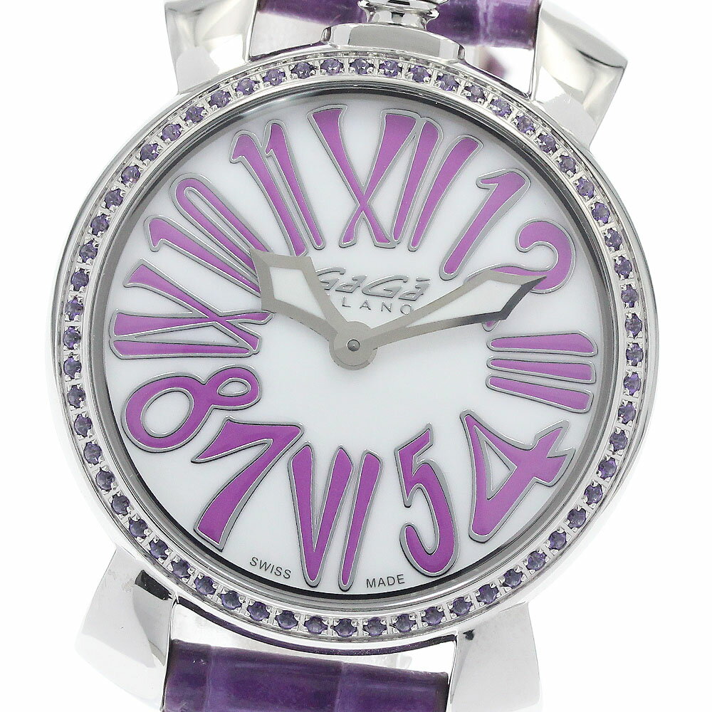 訳あり ガガミラノ GaGa MILANO 6025.01 マヌアーレ35MM クォーツ レディース _947020【中古】