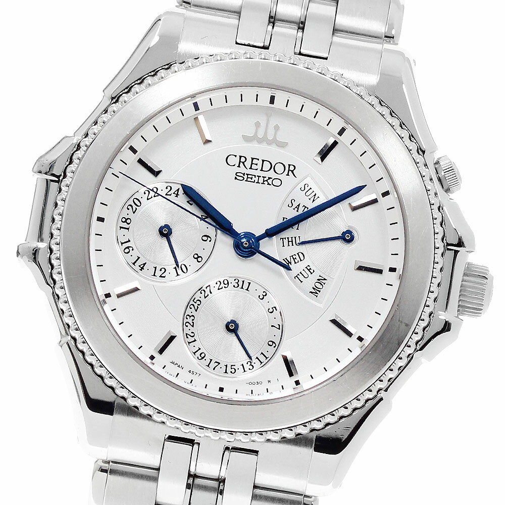 セイコー SEIKO GCBG997/4S77-0A20 クレドール パシフィーク デイデイト GMT 自動巻き メンズ 箱・保証書付き_948616【中古】