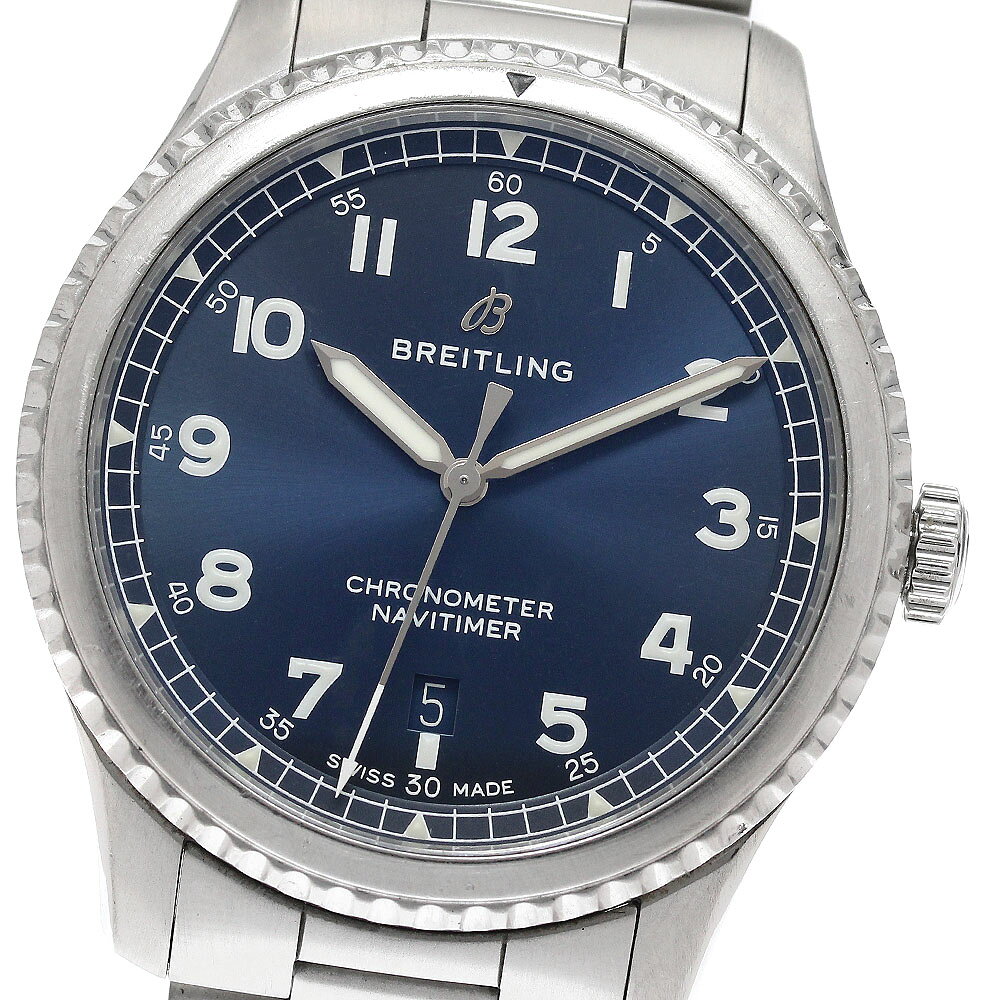 樂天商城 - ブライトリング BREITLING A17314 ナビタイマー8 デイト 自動巻き メンズ _949770【中古】