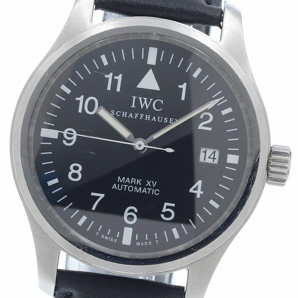 IWC IWC SCHAFFHAUSEN IW325301 パイロットウォッチ マークXV デイト 自動巻き メンズ 保証書付き_950282【中古】