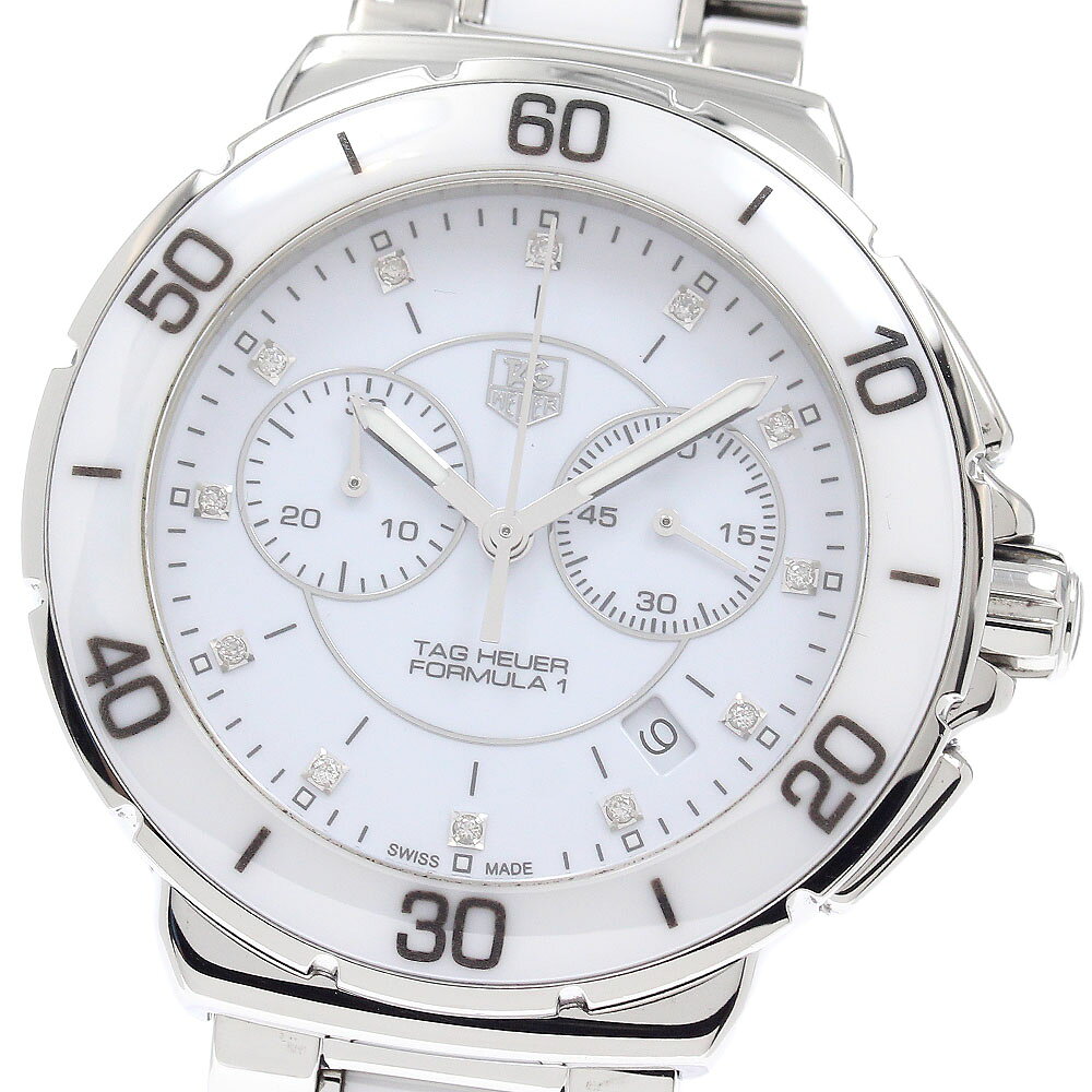 タグホイヤー TAG HEUER CAH1211.BA0863 フォーミュラー1 クロノグラフ 12Pダイヤ クォーツ メンズ 良品 _951081【中古】