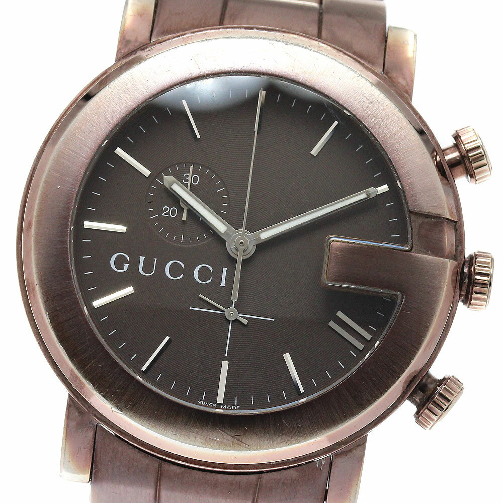 グッチ GUCCI 101M/YA101341 Gクロノ クロノグラフ クォーツ メンズ 内箱・保証 ...