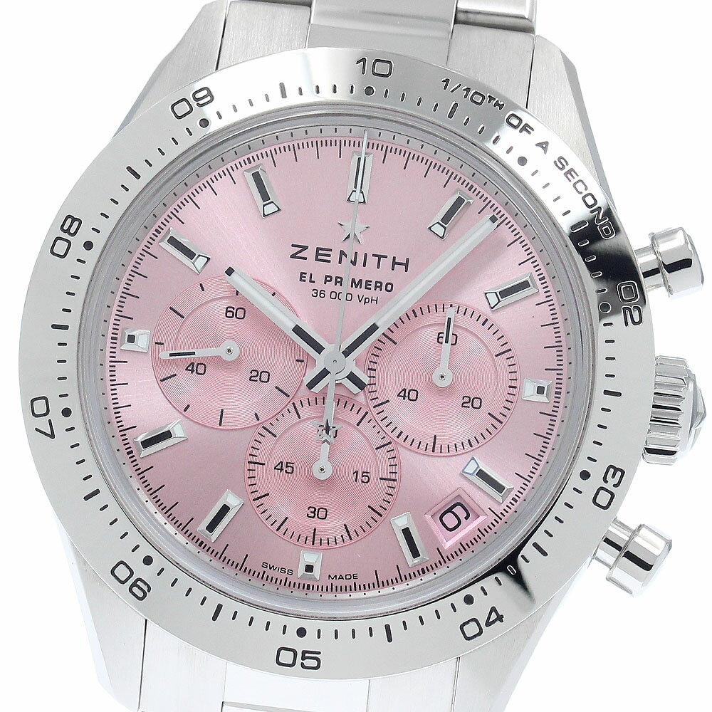 其它 - ゼニス ZENITH 03.3109.3600/18.M3100 クロノマスター スポーツ スチール クロノグラフ 自動巻き メンズ 良品 箱・保証書付き_827451【中古】