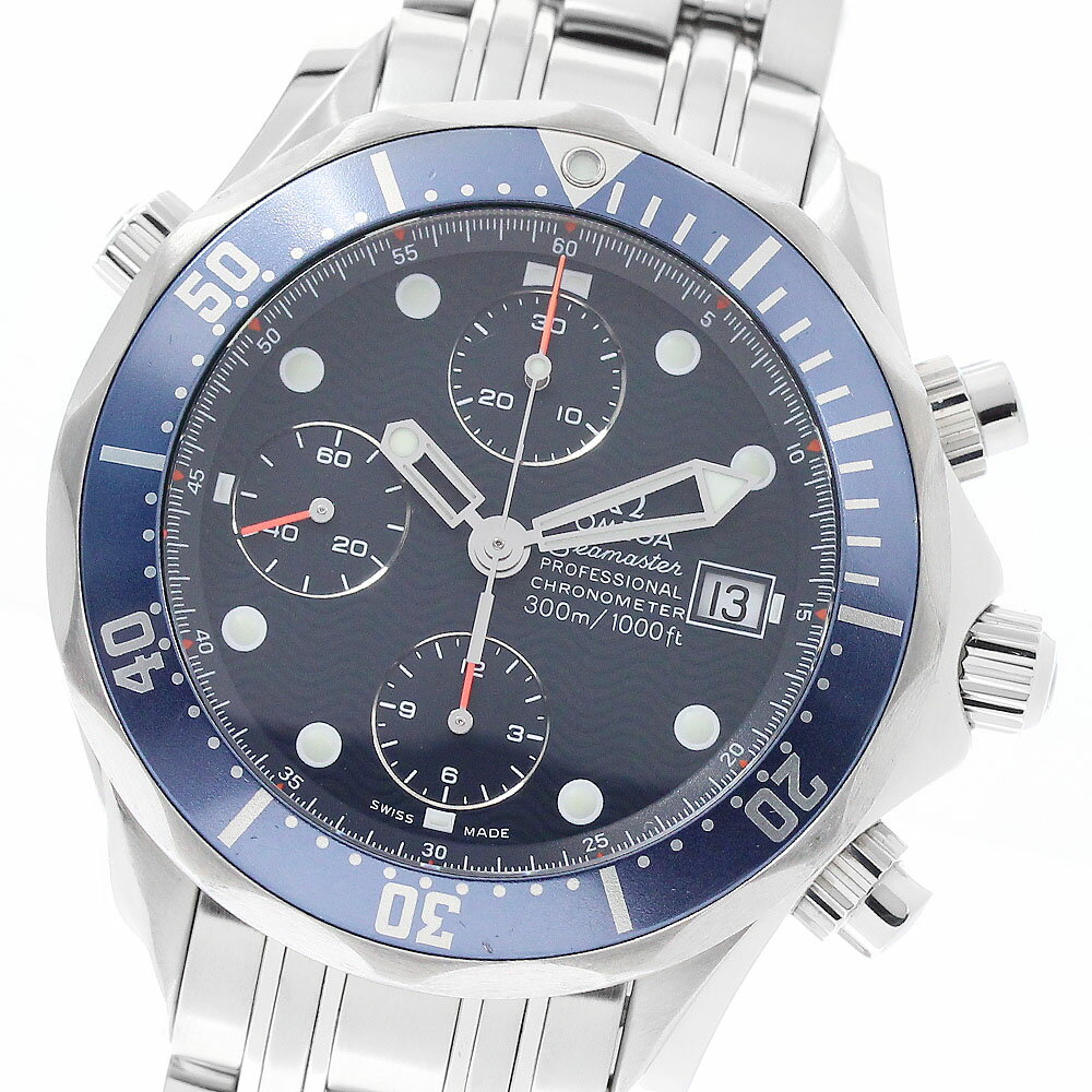 オメガ OMEGA 2599.80 シーマスター300 デイト クロノグラフ 自動巻き メンズ 良品 ...