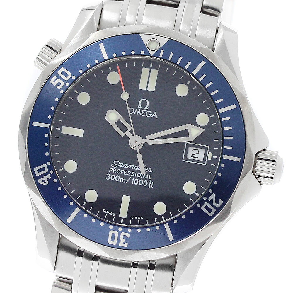 オメガ OMEGA 2561.80 シーマスター300 デイト クォーツ ボーイズ 良品 _9437 ...