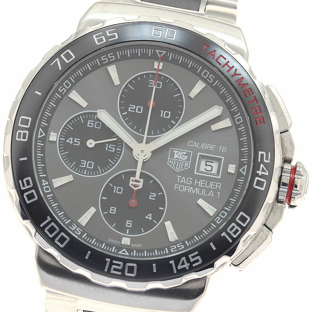 タグホイヤー TAG HEUER CAU2011 フォーミュラー1 クロノグラフ デイト 自動巻き メンズ 良品 _945012【中古】