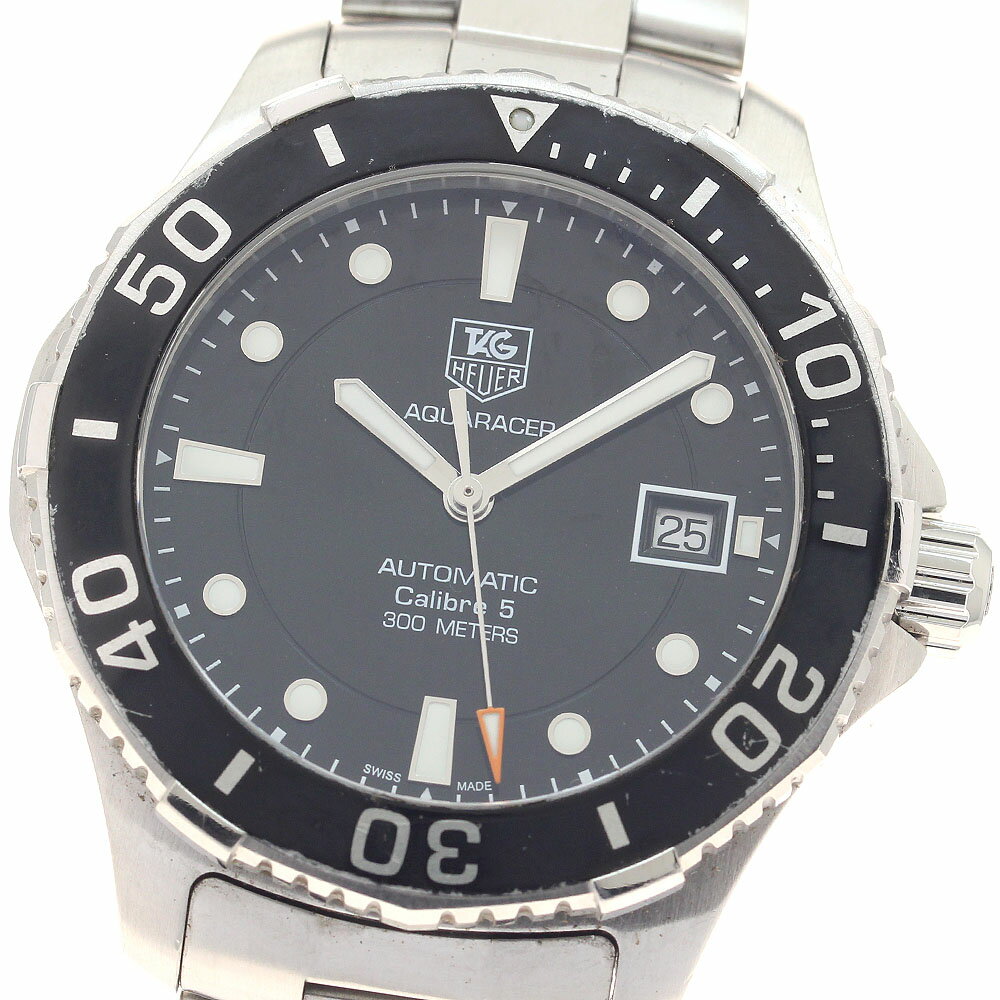 タグホイヤー TAG HEUER WAN2110.BA0822 アクアレーサー キャリバー5 デイト 自動巻き メンズ 保証書付き_945064【中古】