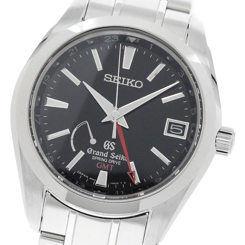 セイコー SEIKO SBGE011/9R66-0AC0 グランドセイコー GMT スプリングドライブ メンズ 良品 箱付き_945363【中古】