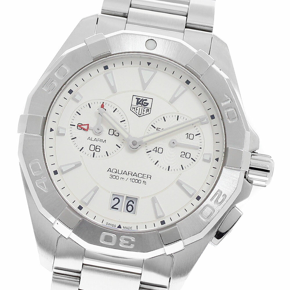 タグホイヤー TAG HEUER WAY111Y.BA0910 アクアレーサー アラーム デイト クォーツ メンズ 箱・保証書付き_949175【中古】