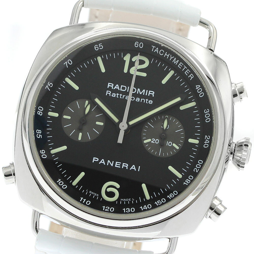 パネライ PANERAI PAM00214 ラジオミール ラトラパント クロノグラフ 自動巻き メン ...