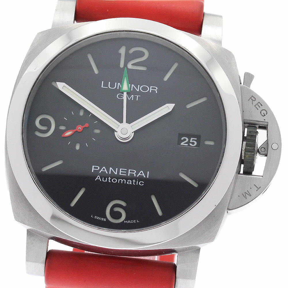 パネライ PANERAI PAM01971 ルミノール スピリット オブ ザ ユニオン GMT 自動巻き メンズ 良品 内箱付き_950360【中古】