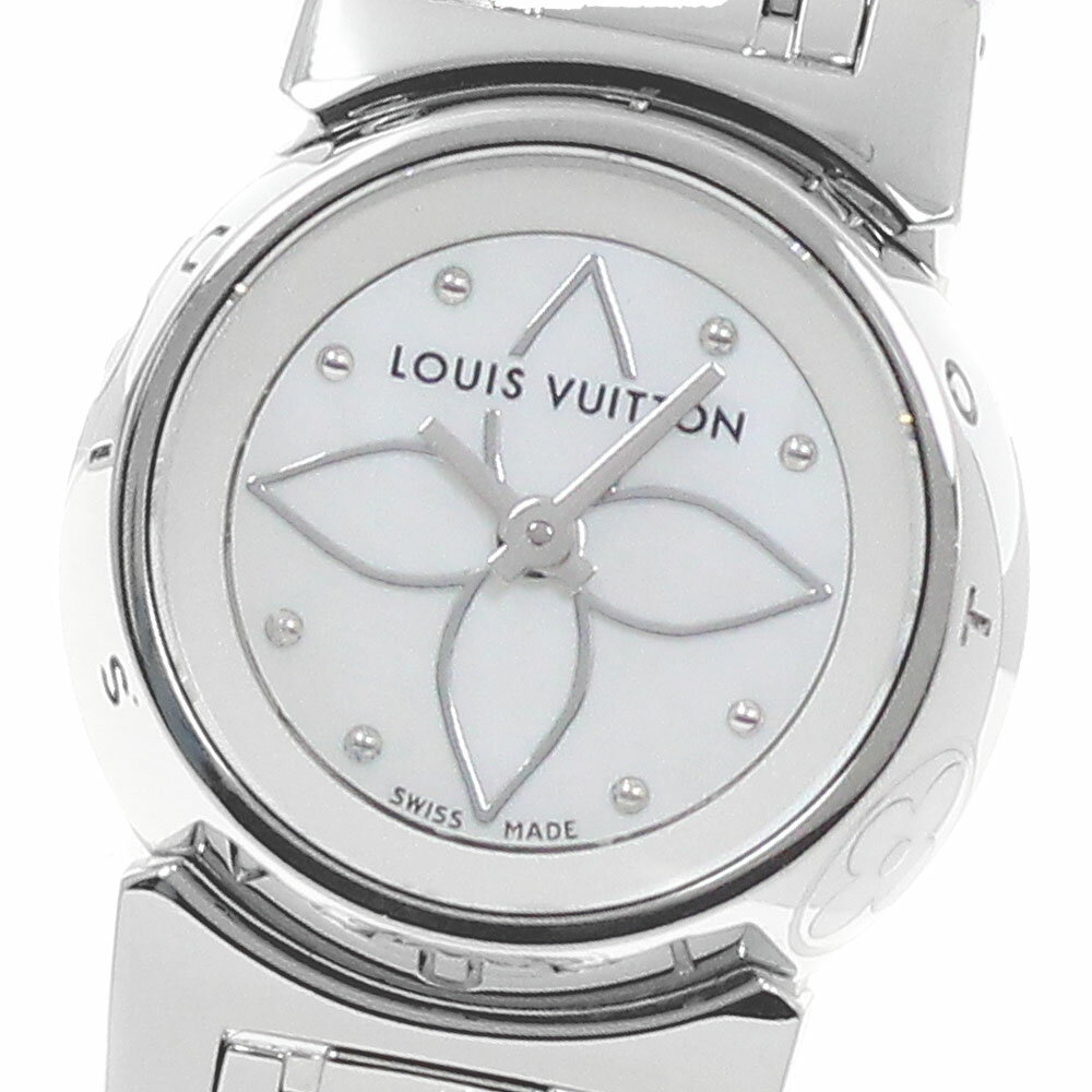 ルイ・ヴィトン LOUIS VUITTON Q151C タンブール ビジュ クォーツ レディース 箱・保証書付き_950790【中古】