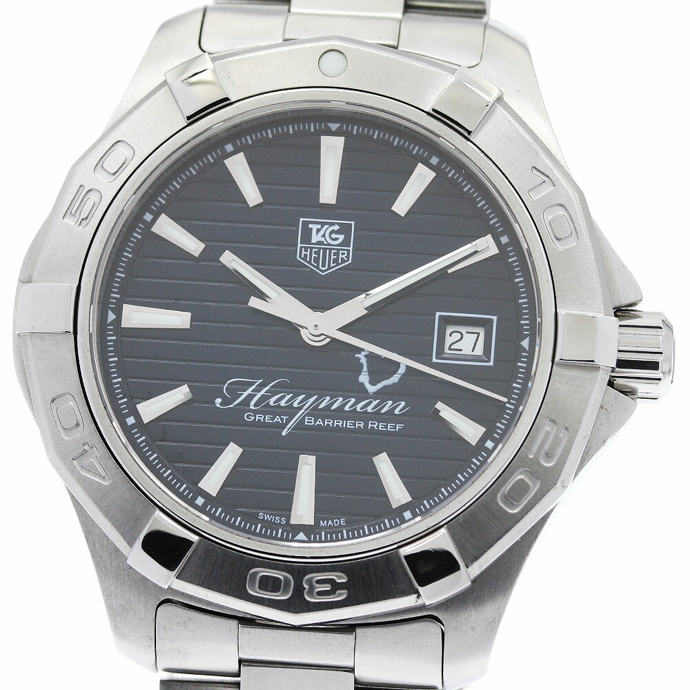 タグホイヤー TAG HEUER WAP201Y.BA0830 アクアレーサー ダイビング ヘイマンアイランド 自動巻き メンズ 良品 保証書付き_950989【中古】