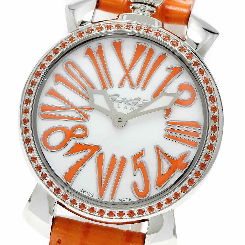 NIXON - ガガミラノ GaGa MILANO 6025.05 マヌアーレ35MM クォーツ レディース 極美品 _947066【中古】