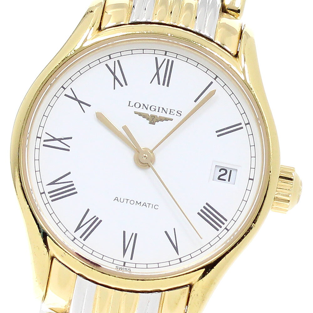 Y - ロンジン LONGINES L4.360.2 リール デイト 自動巻き レディース _949634【中古】