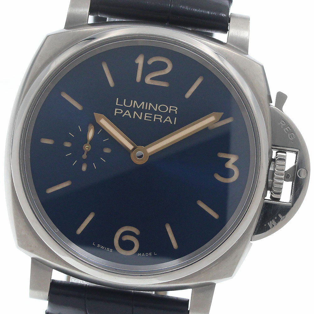 パネライ PANERAI PAM00728 ルミノール1950 ドゥエ 3デイズ チタニオ 手巻き メンズ _950647【中古】