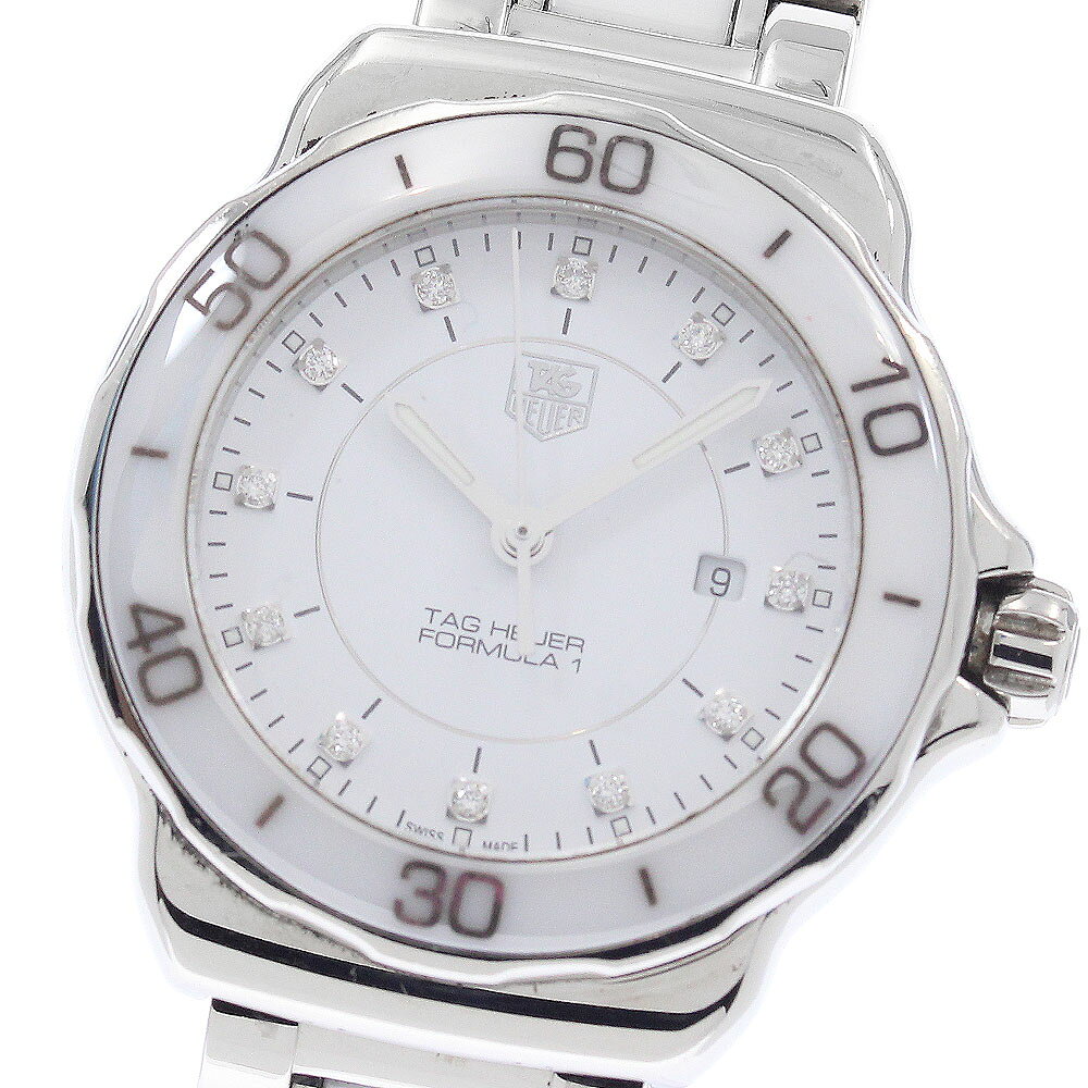 タグホイヤー TAG HEUER WAH1315 フォーミュラ1 12Pダイヤ デイト クォーツ レディース _951203【中古】