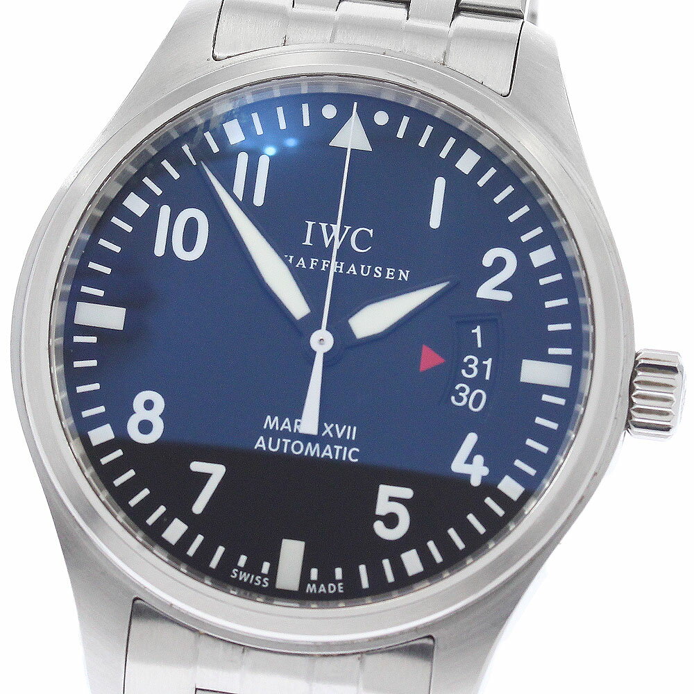 IWC SCHAFFHAUSEN IW326504 パイロットウォッチ マークXV2 デイト 自動巻き メンズ 良品 保証書付き_951753【中古】