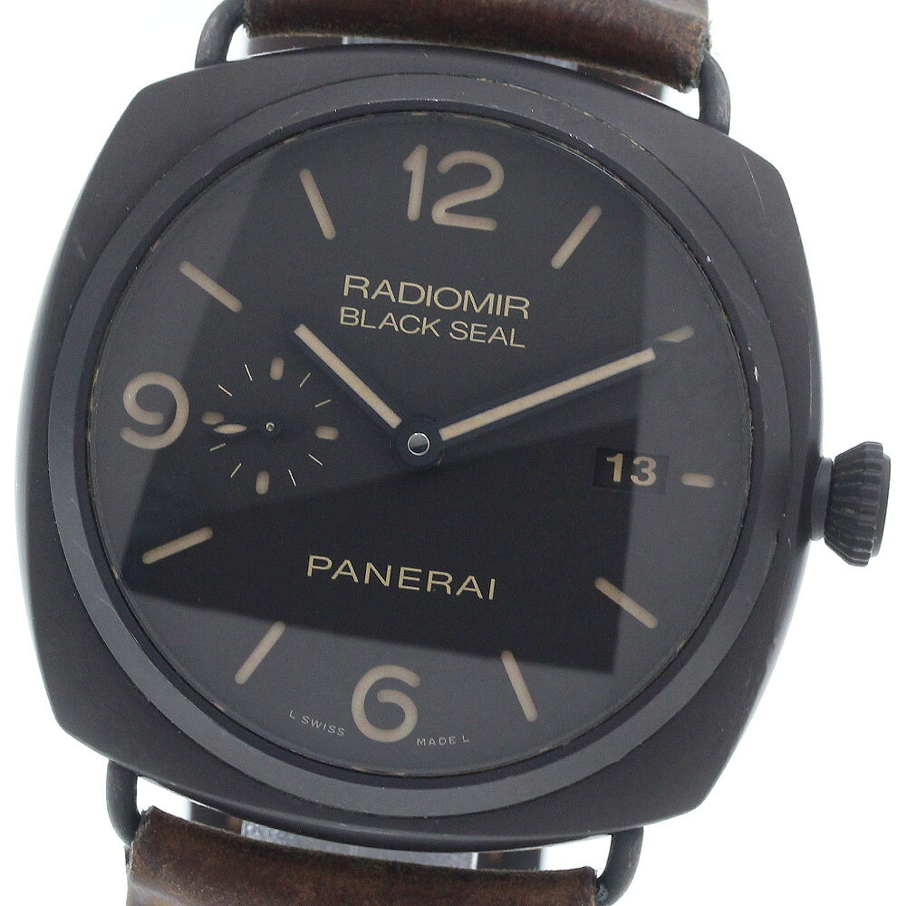 樂天商城 - パネライ PANERAI PAM00505 ラジオミール コンポジット ブラックシール 3DAYS 自動巻き メンズ 保証書付き_951940【中古】
