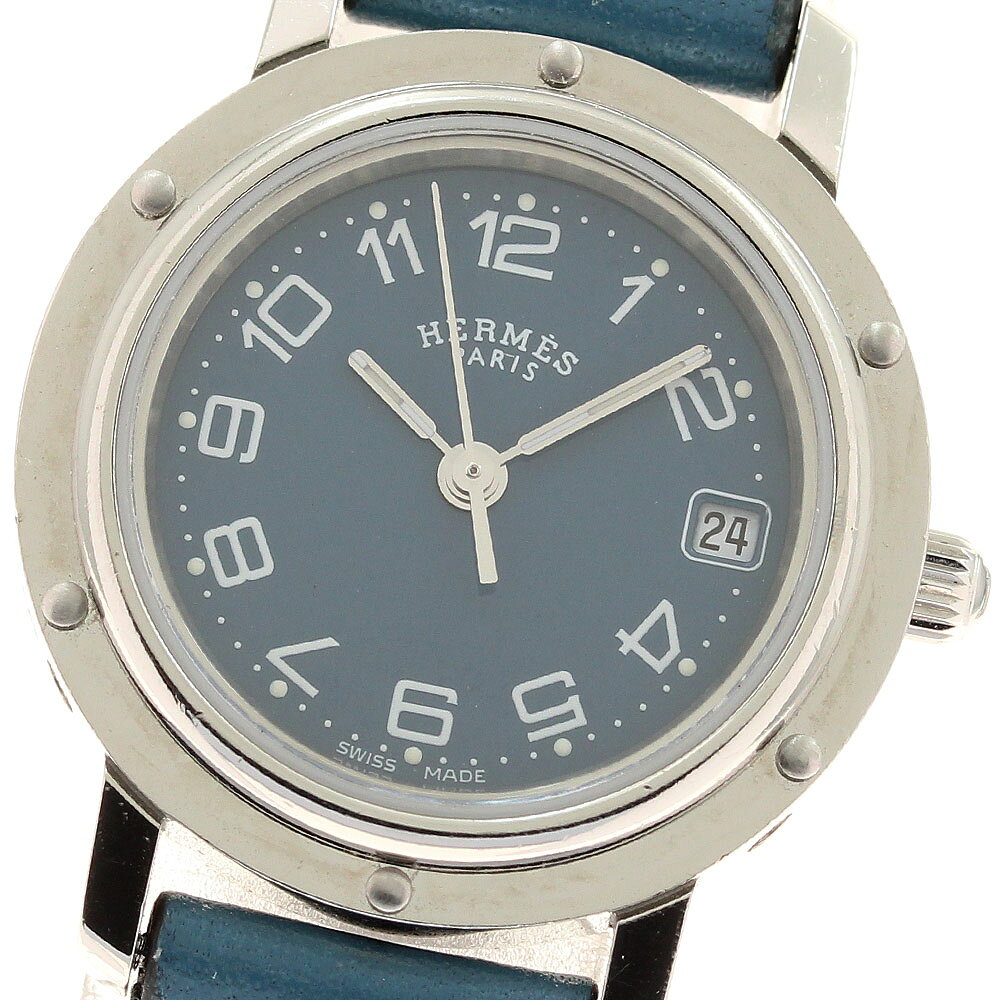 エルメス HERMES CL4.210 クリッパー デイト クォーツ レディース _944203【中古】