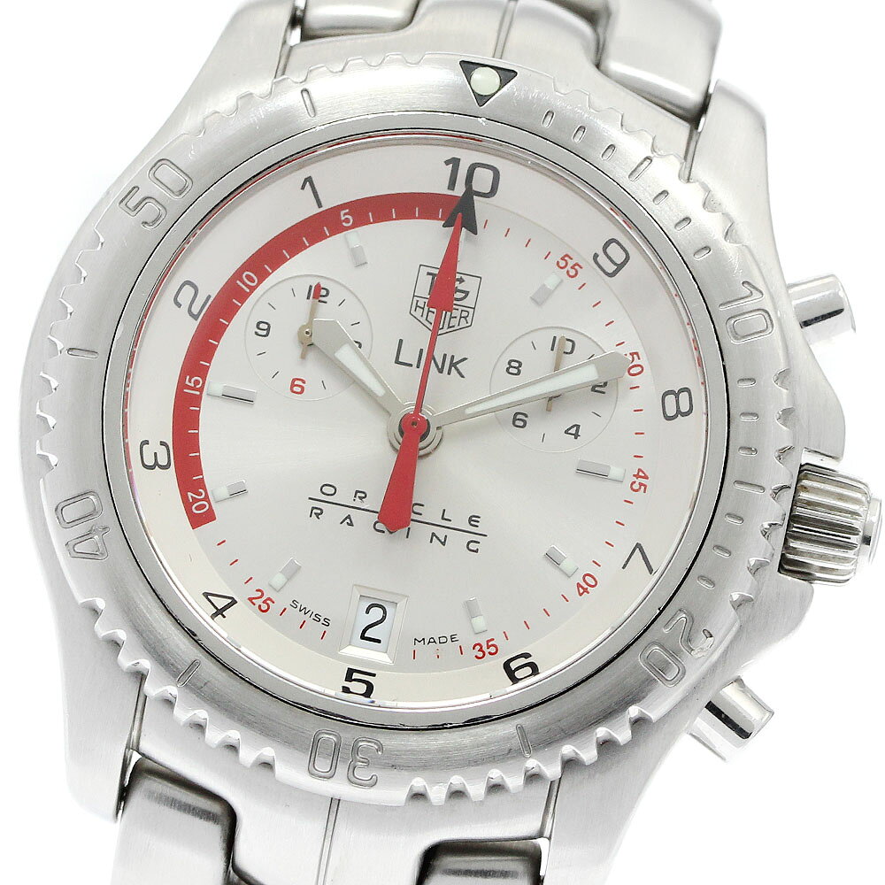 タグホイヤー TAG HEUER CT1118 リンク オラクルレーシング クロノグラフ クォーツ メンズ _945307【中古】