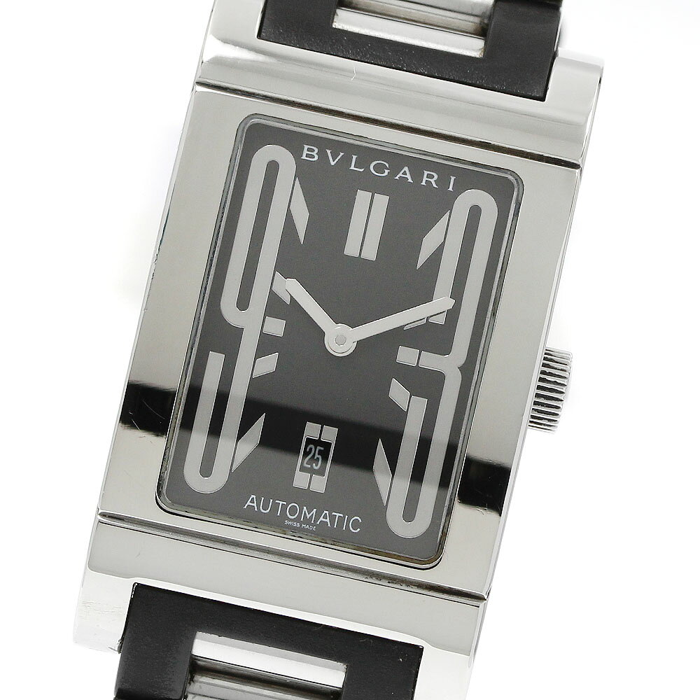 Rettangolo - ベルト訳あり ブルガリ BVLGARI RT45S レッタンゴロ デイト 自動巻き メンズ _945864【中古】