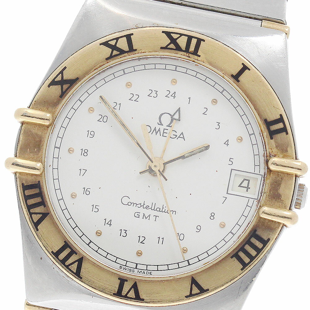 Rakuten - オメガ OMEGA コンステレーション YGベゼル ハーフバー GMT クォーツ メンズ _949112【中古】
