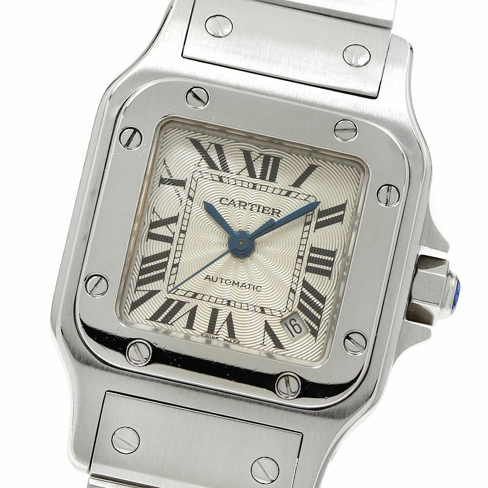 カルティエ CARTIER W20054D6 サントスガルベ SM デイト 観音バックル 自動巻き  ...