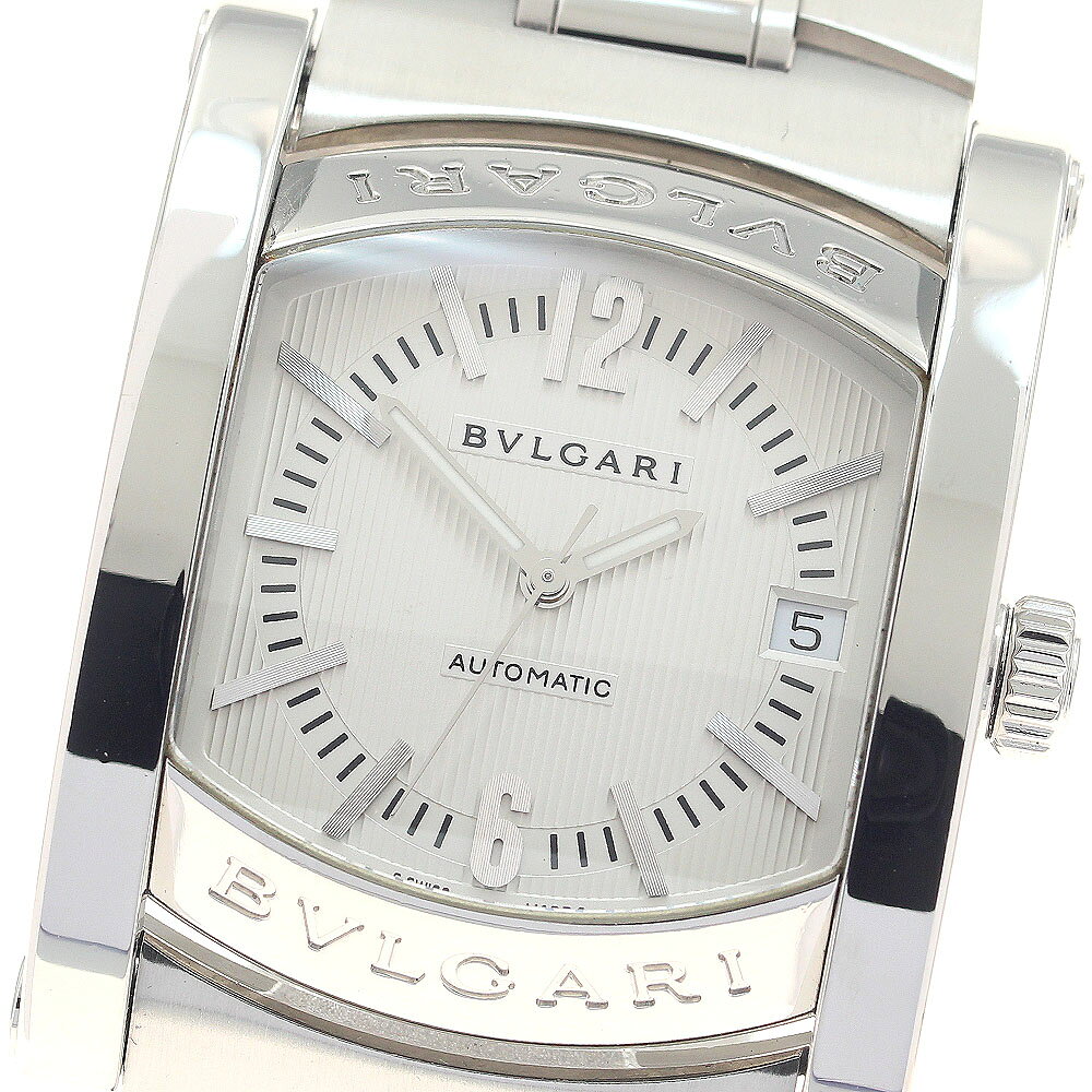 ASSIOMA - ブルガリ BVLGARI AA44S アショーマ デイト 自動巻き メンズ _944897【中古】