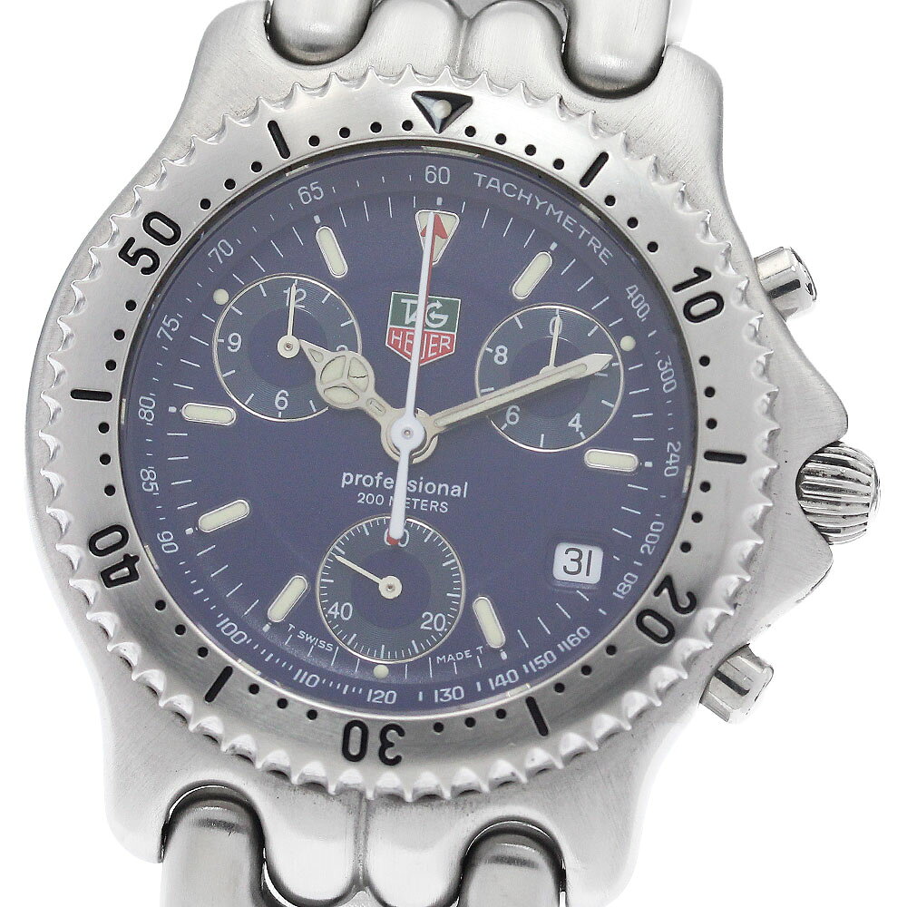 タグホイヤー TAG HEUER CG1114 セル プロフェッショナル200m デイト クォーツ メンズ 保証書付き_945685【中古】