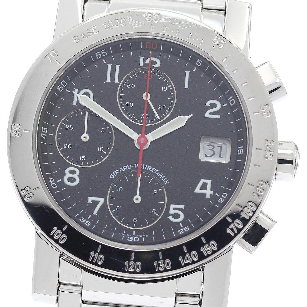 ジラール・ペルゴ GIRARD PERREGAUX 70016.1.11.6156 GP7000 デイト クロノグラフ 自動巻き メンズ 保証書付き_946736【中古】