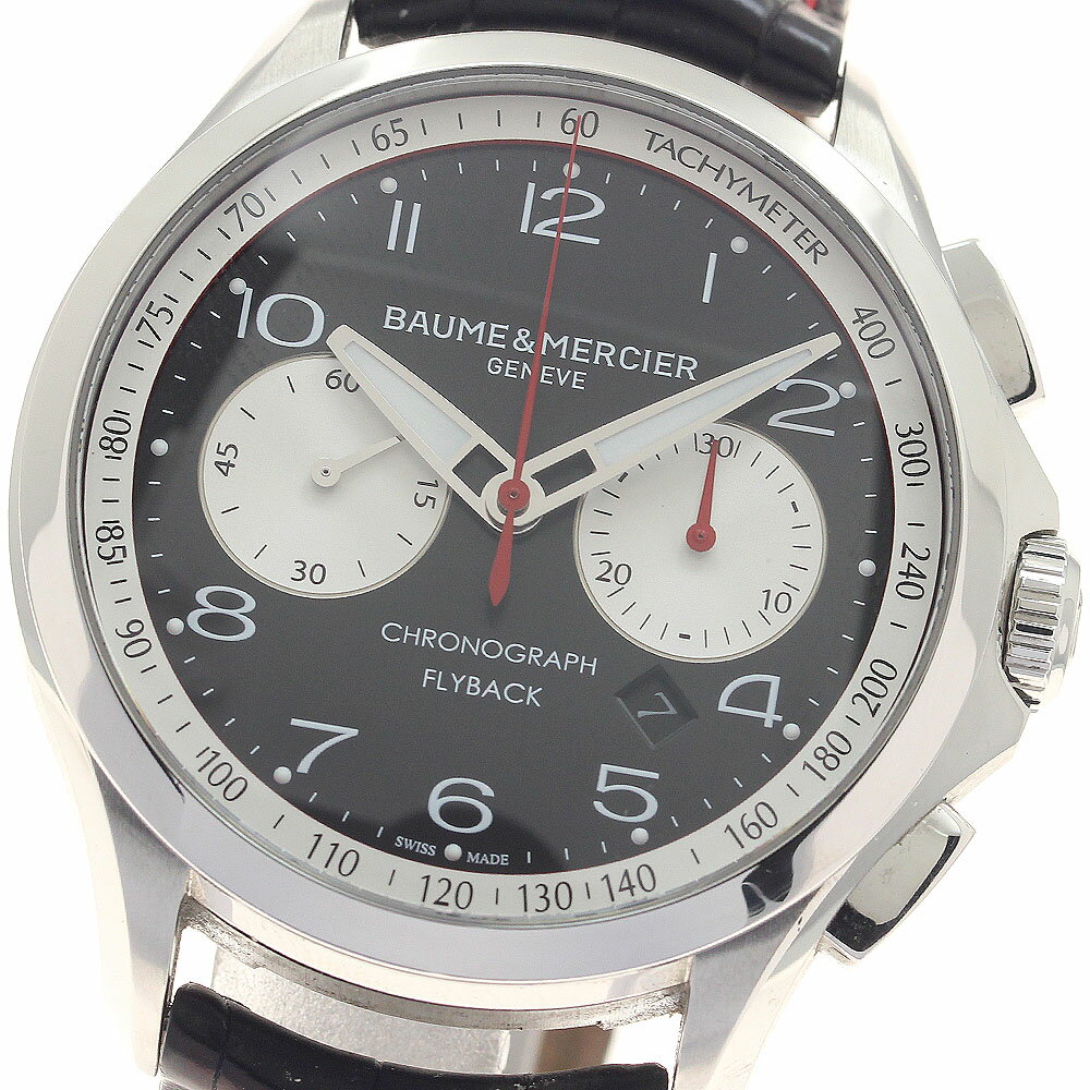 樂天商城 - ボーム＆メルシェ Baume & Mercier M0A10369 クリフトンレーシング クロノグラフ デイト 自動巻き メンズ 保証書付き_948024【中古】
