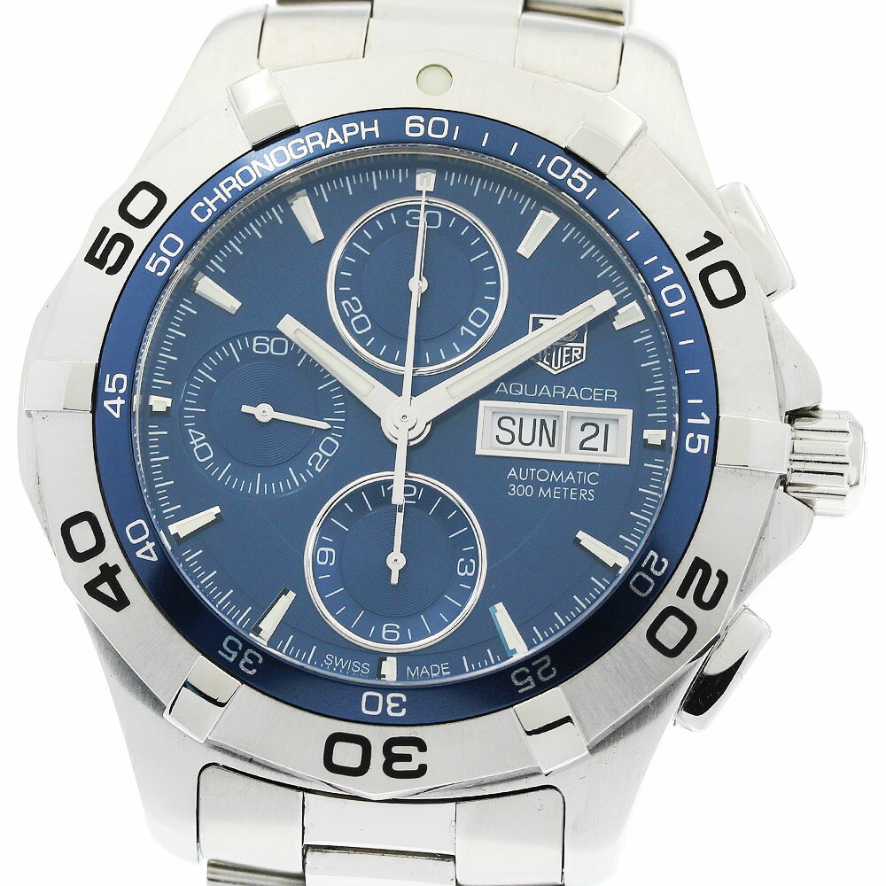 タグホイヤー TAG HEUER CAF2012 アクアレーサー クロノグラフ デイデイト 自動巻き メンズ 美品 _948264【中古】
