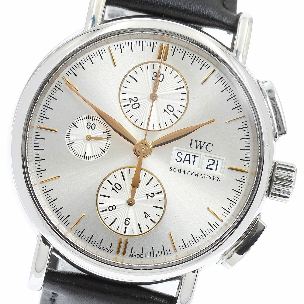 Other - IWC IWC SCHAFFHAUSEN IW378302 ポートフィノ クロノグラフ デイデイト 自動巻き メンズ _949063【中古】
