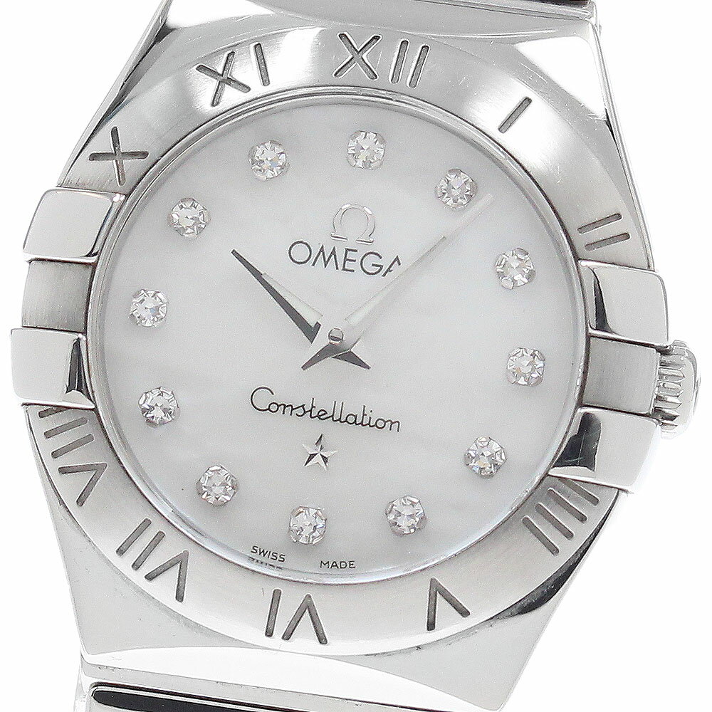 樂天商城 - オメガ OMEGA 123.10.24.60.55.002 コンステレーション 12Pダイヤ クォーツ レディース _950657【中古】