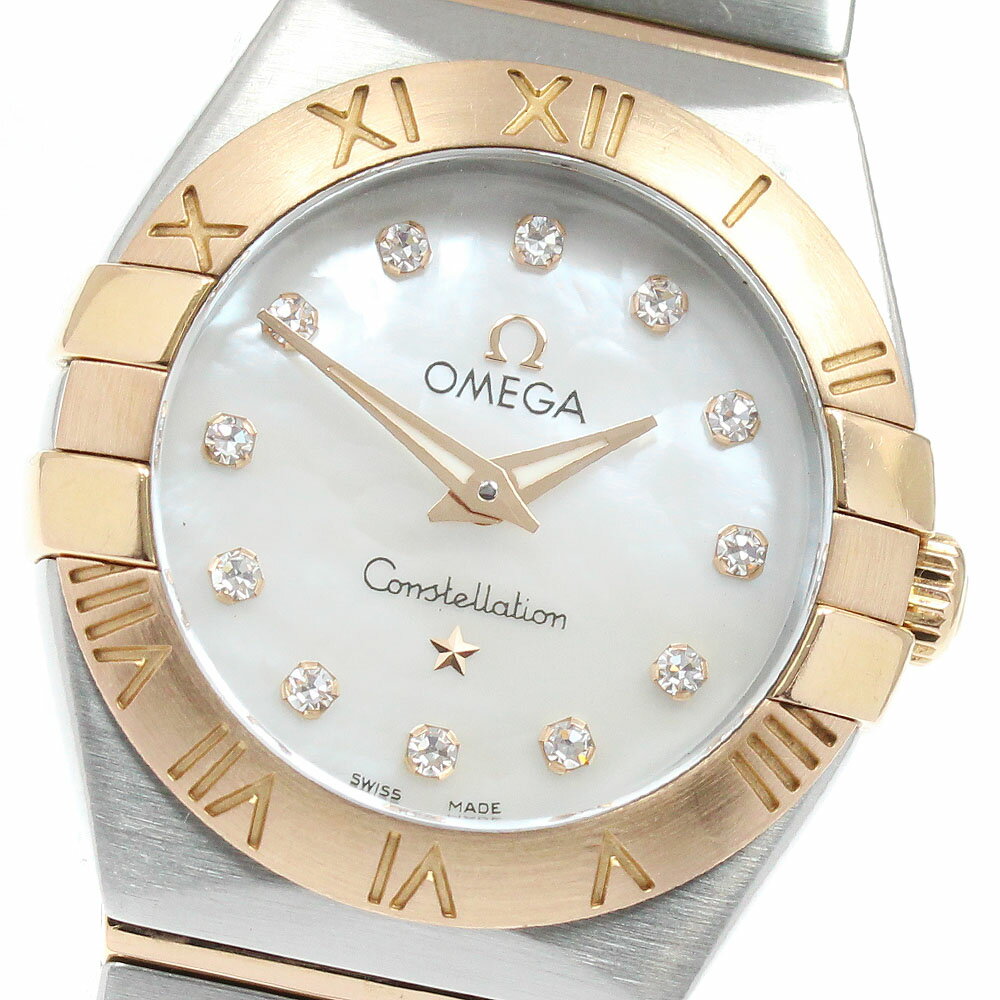 其它 - オメガ OMEGA 123.20.24.60.55.001 コンステレーション ブラッシュ 12Pダイヤ クォーツ レディース _950677【中古】