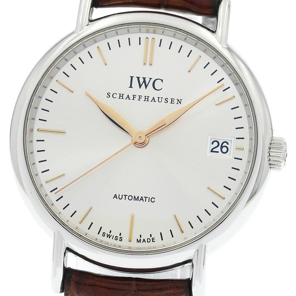 IWC IWC SCHAFFHAUSEN IW356404 ポートフィノ デイト 自動巻き ボーイズ _951046【中古】