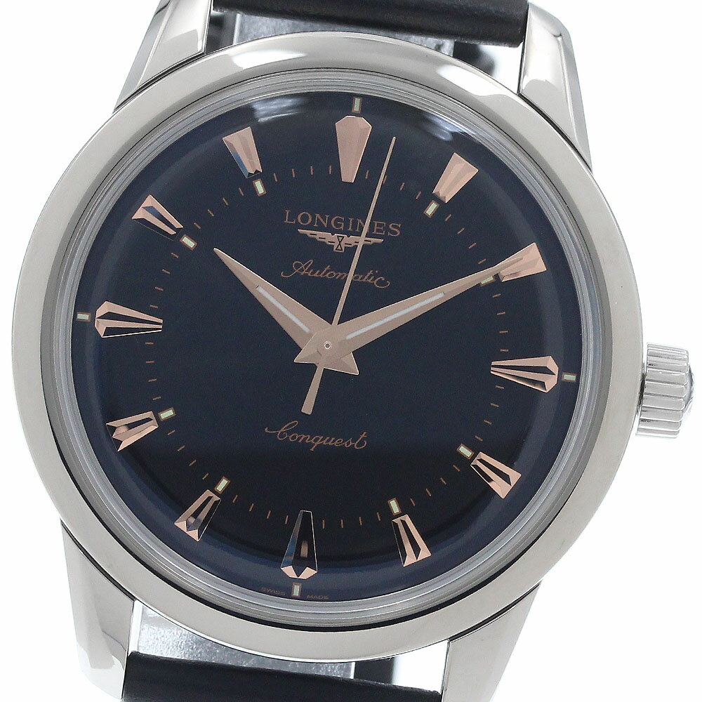 ロンジン LONGINES L1.649.4 コンクエスト ヘリテージ 自動巻き メンズ 極美品 箱・保証書付き_952033【中古】