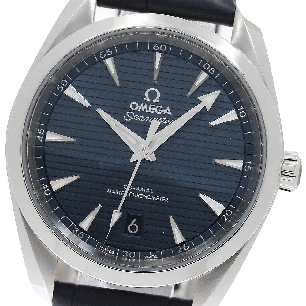 樂天商城 - オメガ OMEGA 220.13.38.20.03.001 シーマスター アクアテラ コーアクシャル クロノメーター 自動巻き メンズ 美品 箱・保証書付き_953494【中古】