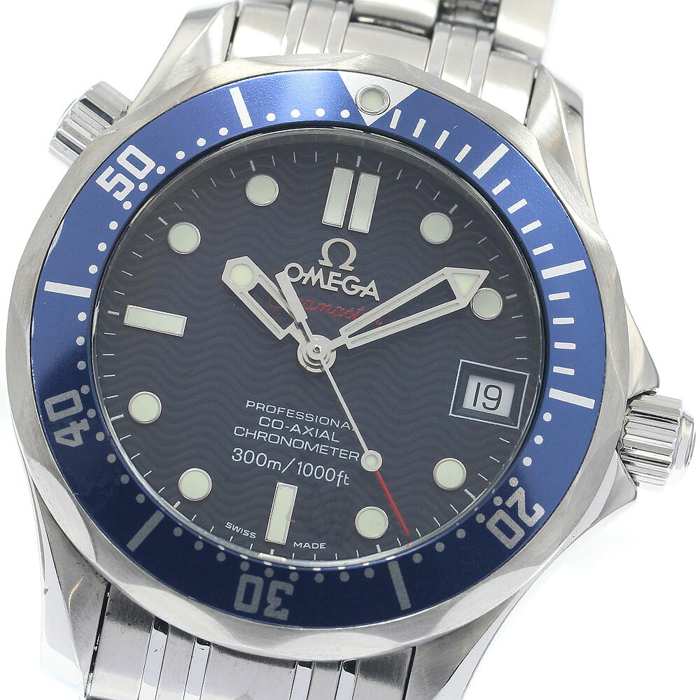 オメガ OMEGA 2222.80 シーマスター300 デイト コーアクシャル 自動巻き ボーイズ 良品 _901485【中古】