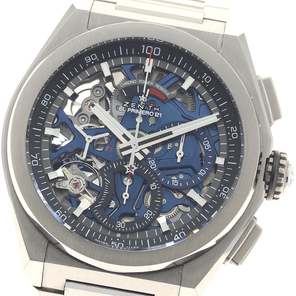 ゼニス ZENITH 95.9002.9004/78.M9000 デファイ エルプリメロ21 クロノグラフ 自動巻き メンズ 良品 箱・保証書付き_943466【中古】(2.0)
