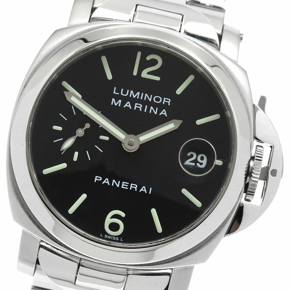 パネライ PANERAI PAM00050 ルミノール マリーナ スモールセコンド デイト 自動巻き メンズ 良品 箱・保証書付き_945754【中古】