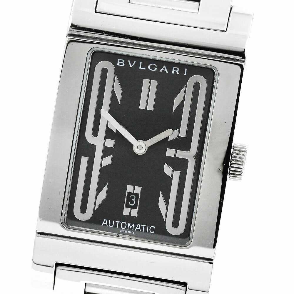 Rettangolo - ブルガリ BVLGARI RT45S レッタンゴロ デイト 自動巻き メンズ _951156【中古】