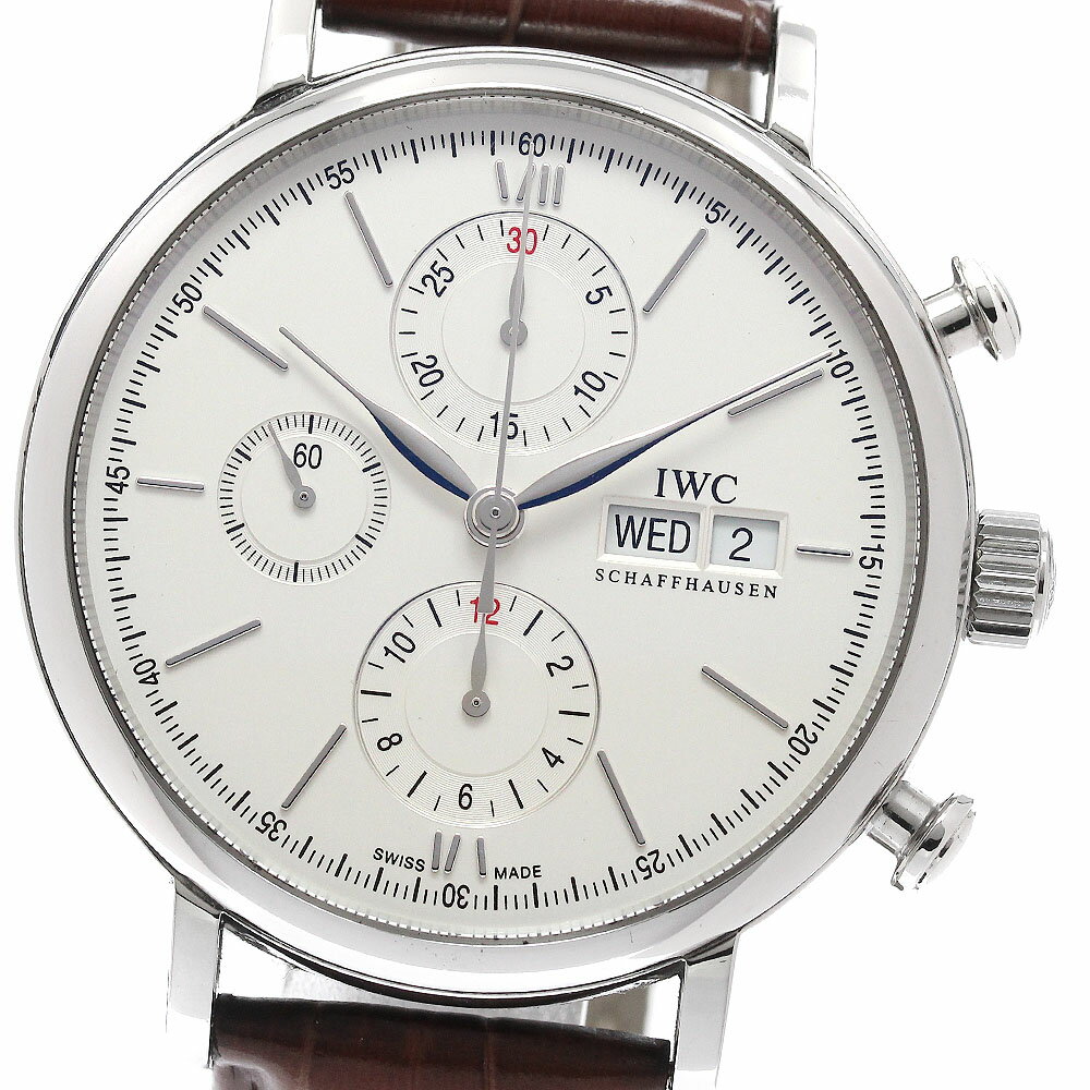 BVLGARI - IWC IWC SCHAFFHAUSEN IW391007 ポートフィノ クロノグラフ 自動巻き メンズ 保証書付き_951413【中古】