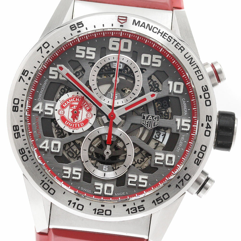 タグホイヤー TAG HEUER CAR201M.FT6156 カレラ ホイヤー01 マンチェスターユナイテッド スペシャル 自動巻き メンズ 良品 _951832【中古】