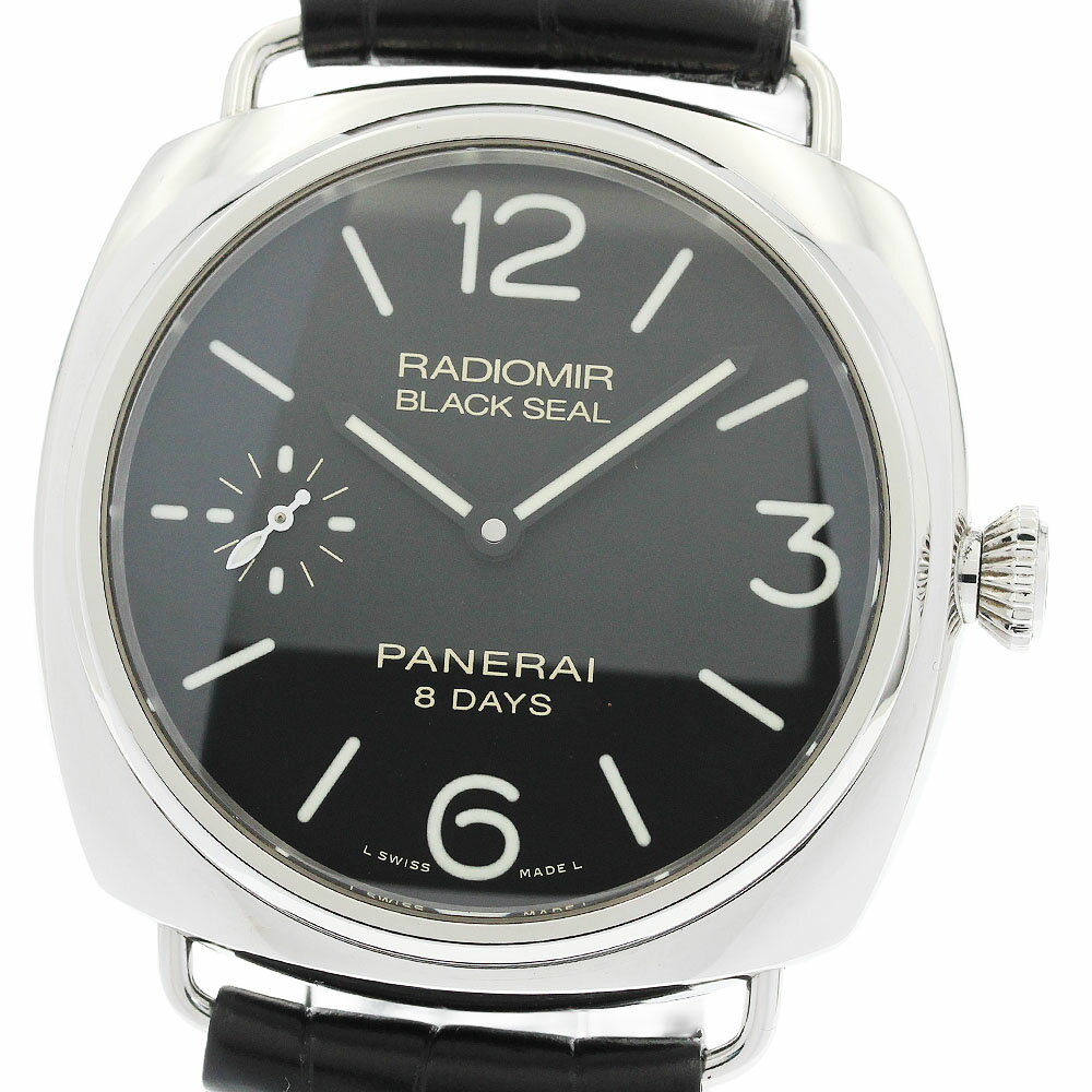 OMEGA - パネライ PANERAI PAM00609 ラジオミール ブラックシール 8デイズ アッチャイオ 手巻き メンズ 保証書付き_951936【中古】