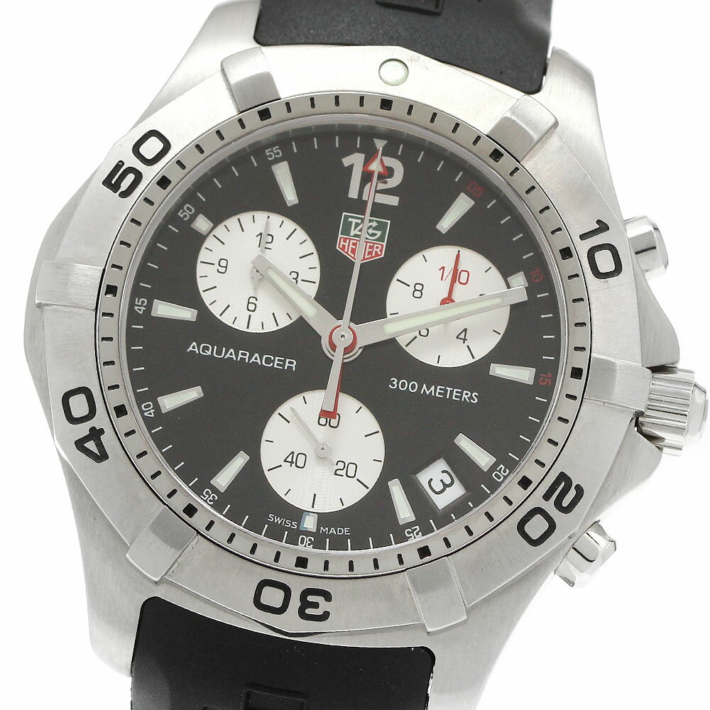 タグホイヤー TAG HEUER CAF1110.FT8010 アクアレーサー デイト クロノグラフ ...