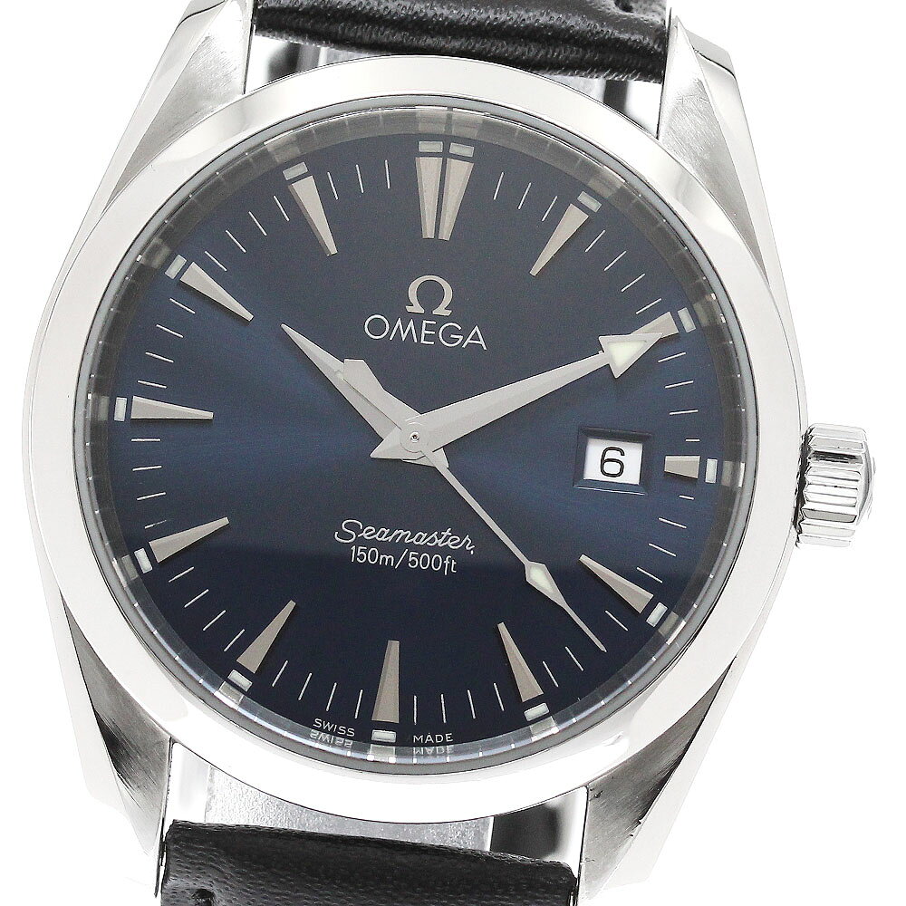 オメガ OMEGA 2518.80 シーマスター アクアテラ デイト クォーツ ボーイズ 良品 保証 ...