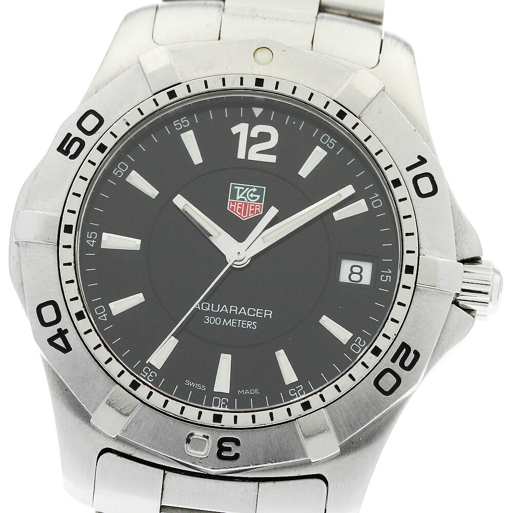 タグホイヤー TAG HEUER WAF1110.BA0800 アクアレーサー デイト クォーツ メンズ _950453【中古】